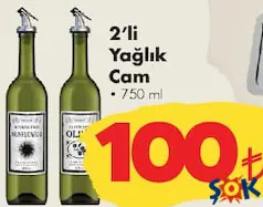 2'Lİ YAĞLIK CAM 750 ML 2'Lİ YAĞLIK CAM 750 ML